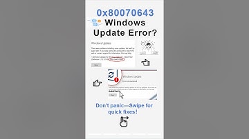 Fix Windows Update Error 0x80070643 in Minutes! (No Tech Skills Needed)#windowsupdate #windowserror