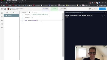 Learning Python using repl.it Pt 14 - looping lists
