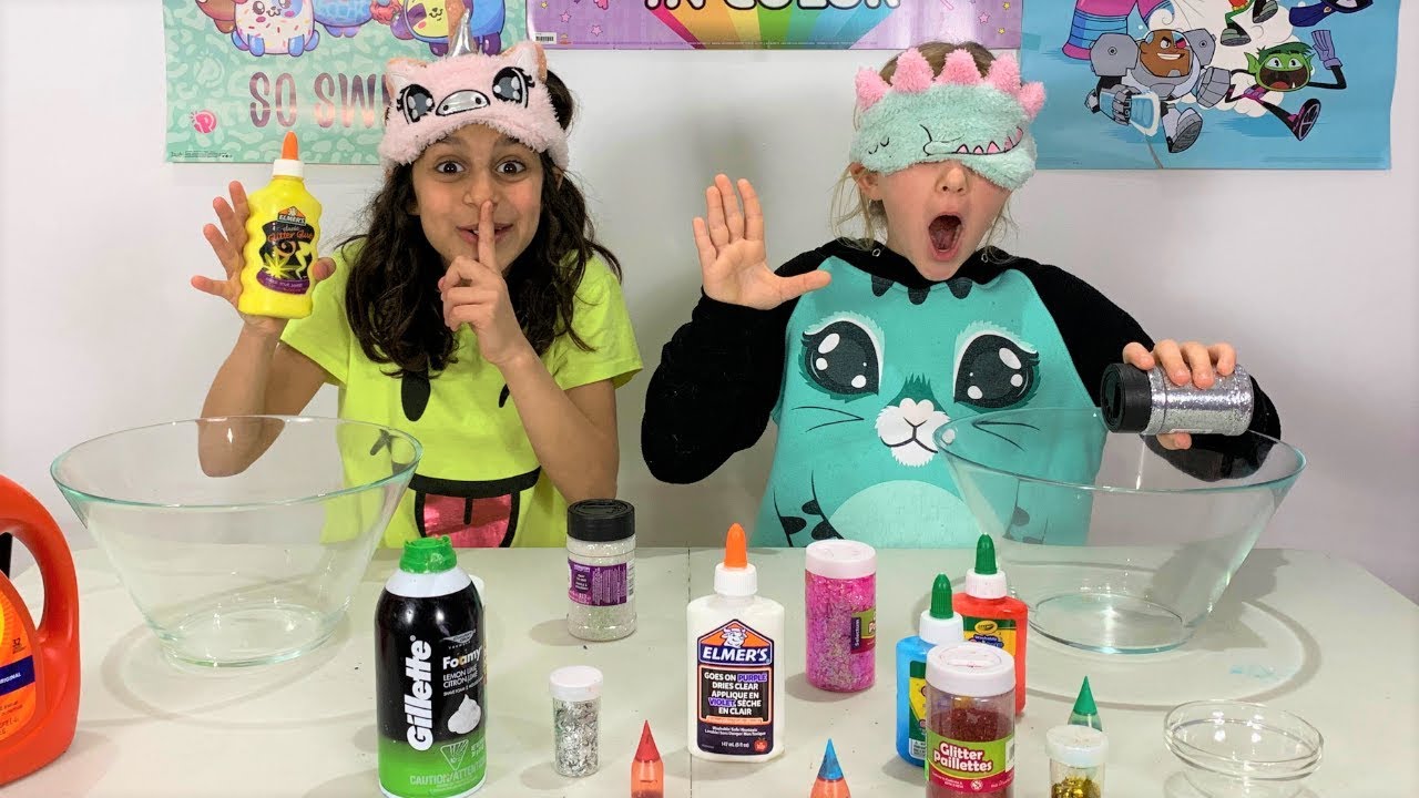 Deema Cheated!! Blindfolded Slime Prank Challenge!!! - YouTube