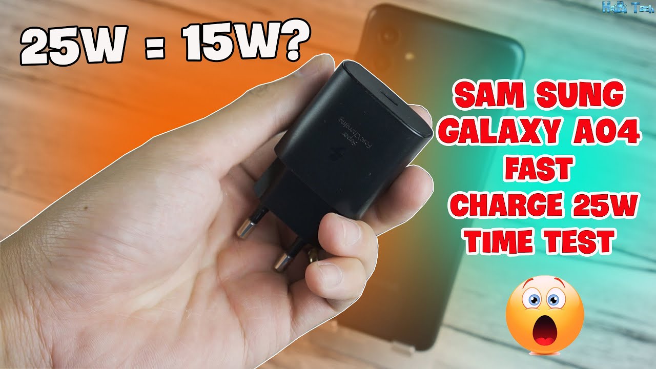Fast Charge 25W Sam Sung Galaxy A04 Test! Type C to C - Battery 5000 mAh!  🔋🔋