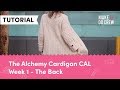 Alchemy Cardigan Crochet Along Part 1 - Free Modern Sweater Pattern