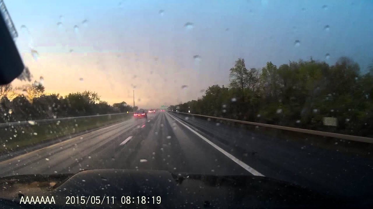 Dashcam close call. Cut off at 65mph edited - YouTube