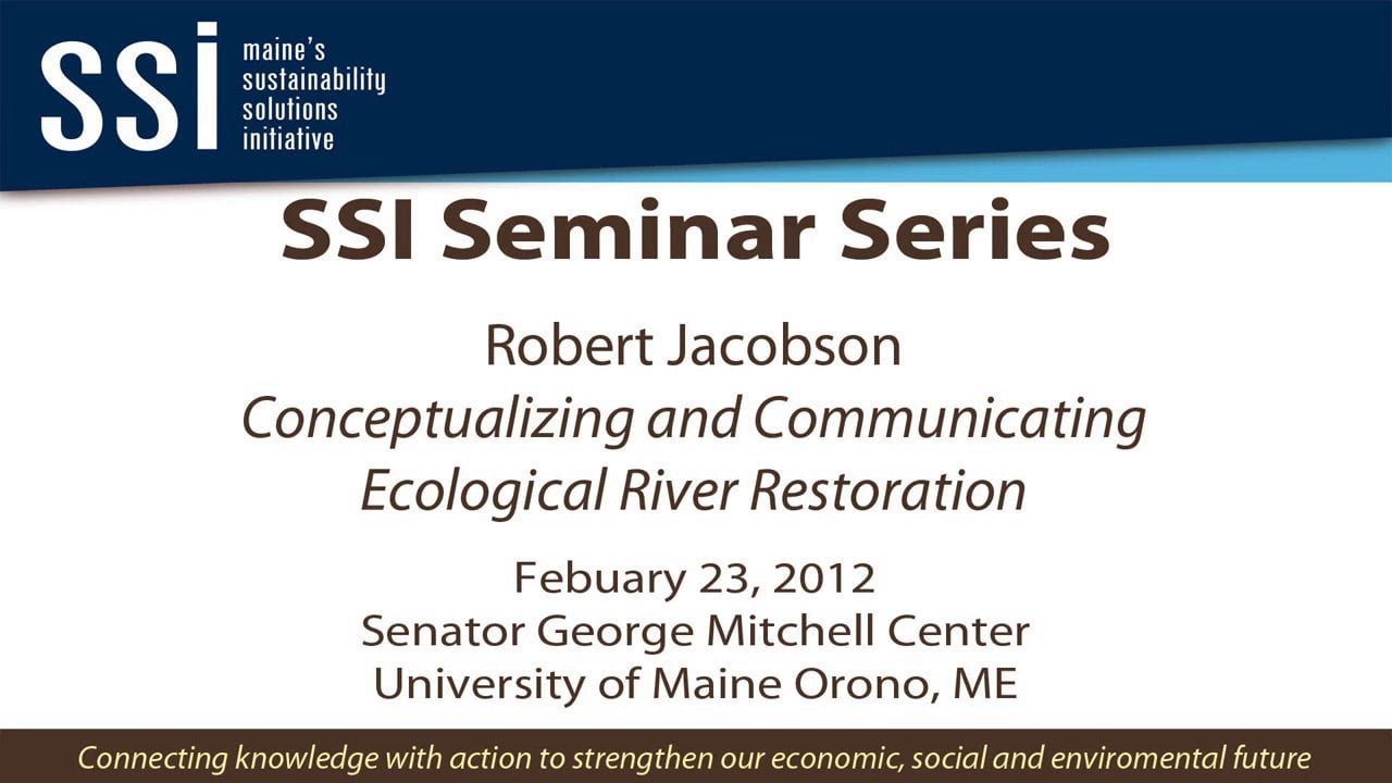Robert Jacobson, SSI Seminar Series, Mitchell Center, 2/23/2012 (morning talk)
