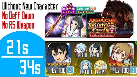 SAO MD - "Ancient Tale of Divine Beasts ~Part 2~" 21/34s (Without New Char & R5 Weapon)