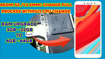 Redmi S2/y2 Emmc Change File Full Process Without Cpu Step by Step.