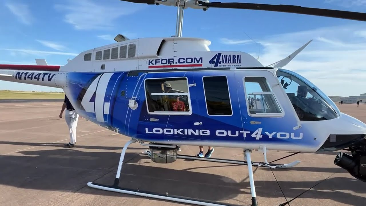 🚁 Look inside a NEWS HELICOPTER - Channel KFOR 4 | Helicopter