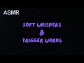 [ASMR] Soft Whispering and Trigger Words/Noises (mfa)