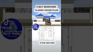 5 SELF BEDROOMS CLASSIC HOUSE PLAN