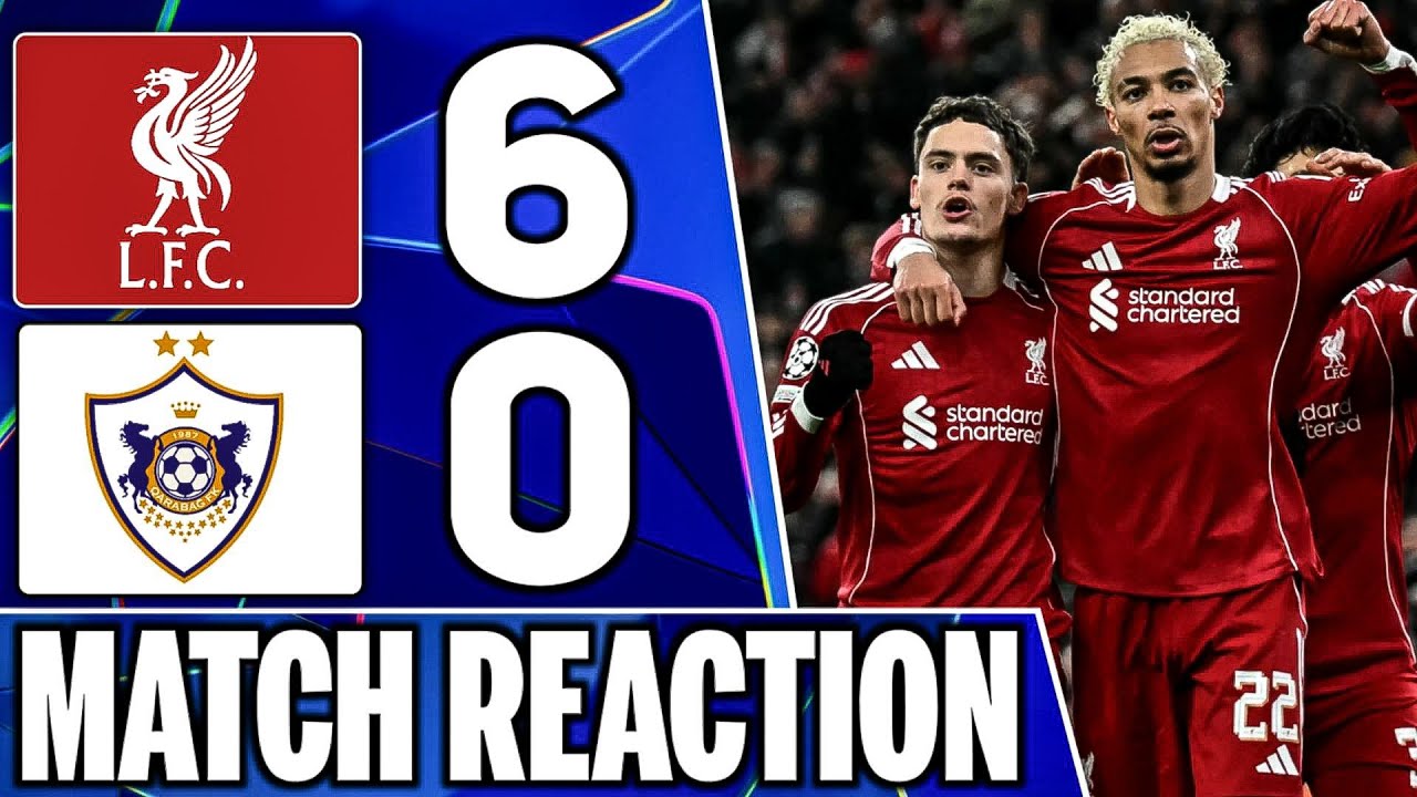 THE REDS CRUISE TO THE LAST 16! | Liverpool 6-0 Qarabag Match Reaction