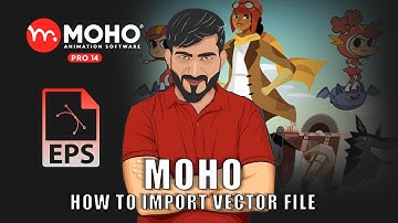 How to import vector file in MOHO pro for 2d animation