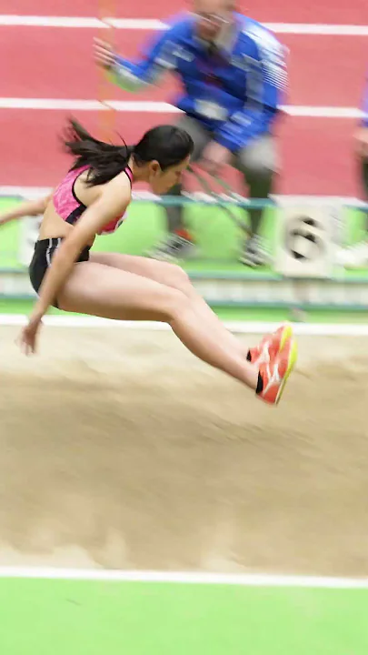 最注目女子高校生選手　1回目で驚きの・・・！！【恒石望乃】2024年日本選手権室内　 #sports #陸上競技場 #tv #shorts