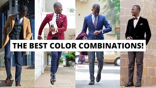 THE BEST COLOR COMBINATIONS FOR  MEN/ MIX AND MATCH OUTFITS