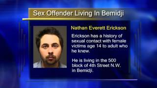 Nathan Erickson Sex Offender Living In Bemidji - Lakeland News at Ten - October 6, 2014