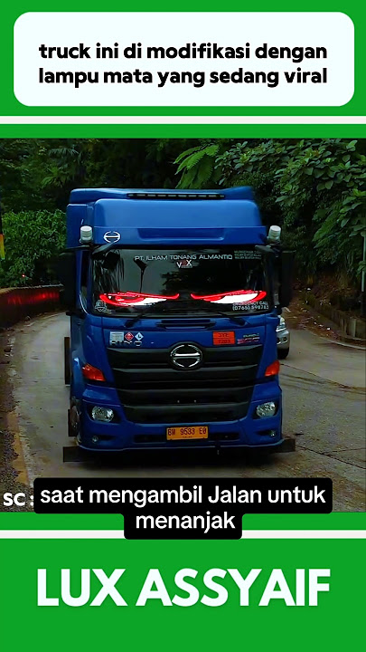 TRUCK INI DI MODIFIKASI DENGAN LAMPU MATA STROBO #shorts