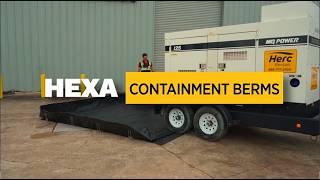 Containment Berms by Hexa - Power Generation from Herc Rentals