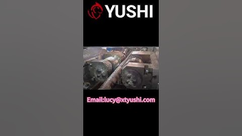 Two-axis thread rolling machine threading big diameter and pitch #threadrollingmachine #machine