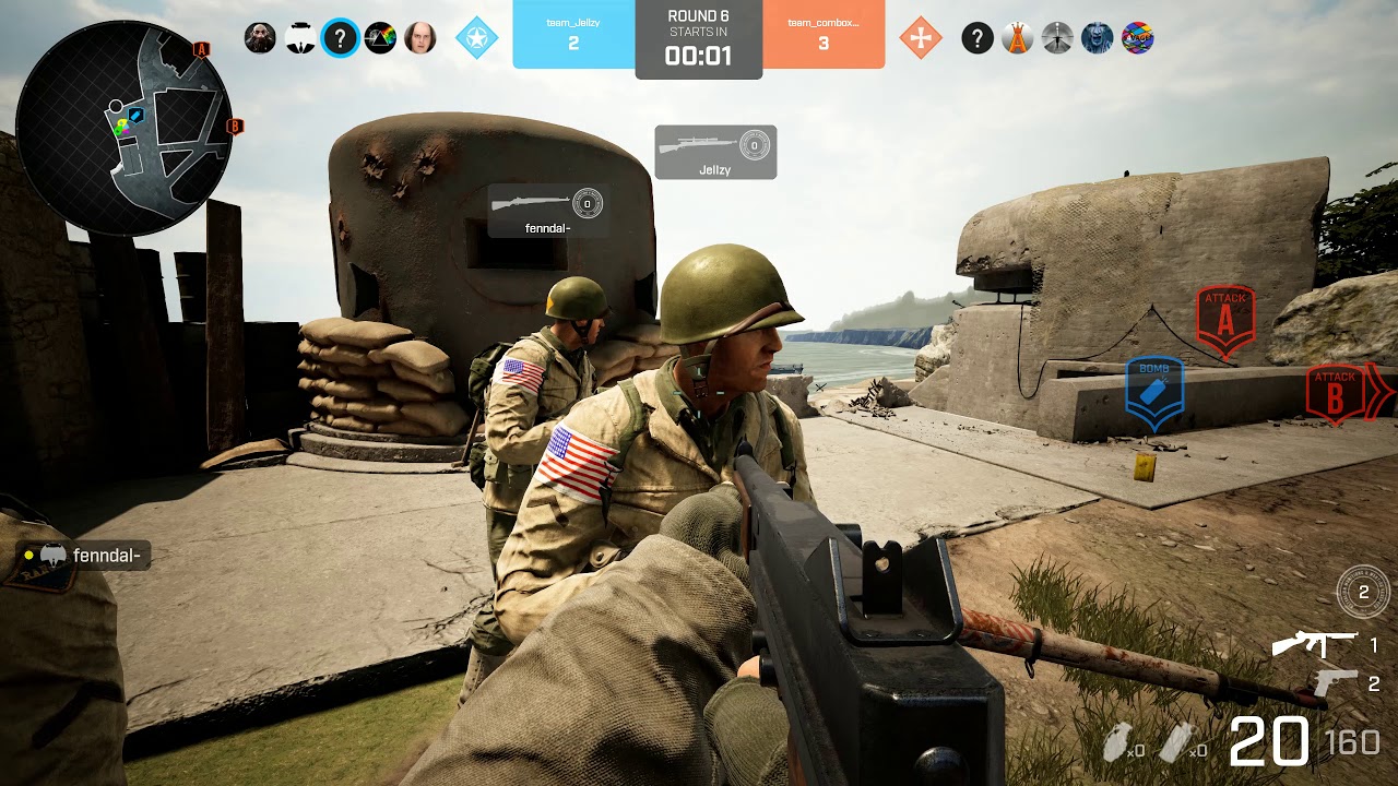 Battalion 1944 - 4th competitive placement match! First time map Invasion