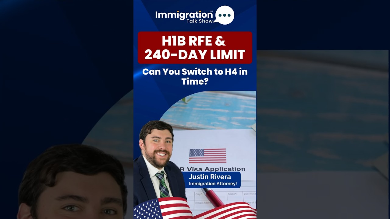 H1B Extension RFE & 240-Day Limit: Can You Stay in the U.S. After Filing H4 COS? 