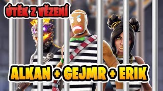 ÚTĚK z VĚZENÍ! 😮 GEJMR, ALKAN, ERIK [Fortnite]