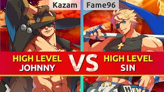 GGST ▰ Kazam (Johnny) vs Fame96 (Sin). High Level Gameplay