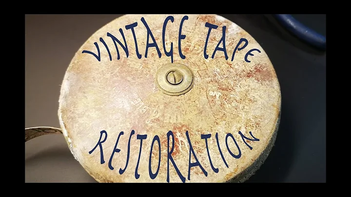 Vintage leather tape measure Restoration