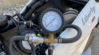 2020-2022 Piaggio Liberty How to Test Fuel Pump Pressure Δοκιμή Πίεσης Αντλίας Καυσίμου