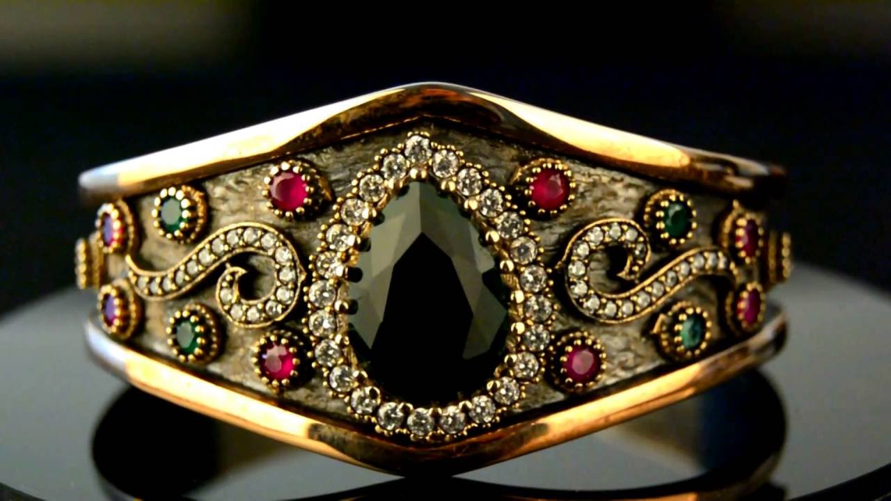 Hurrem Sultan Emerald Bracelet - Hand Made - Ottoman Jewelry - YouTube