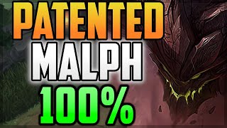 My Patented Malphite Build Gets FREE Wins 100%🏅 (HIGH DGM/HIGH SCALING) - League of Legends