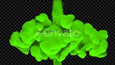 Green Smoke Collision 4K | Motion Graphics - Envato elements