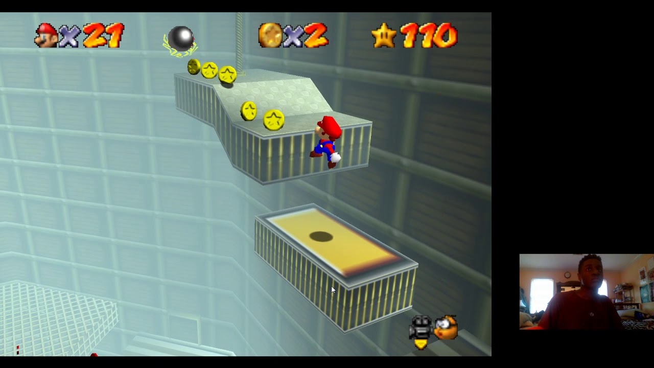 Super Mario 64 100 playthrough pt104 Timed Jumps On Moving Bars