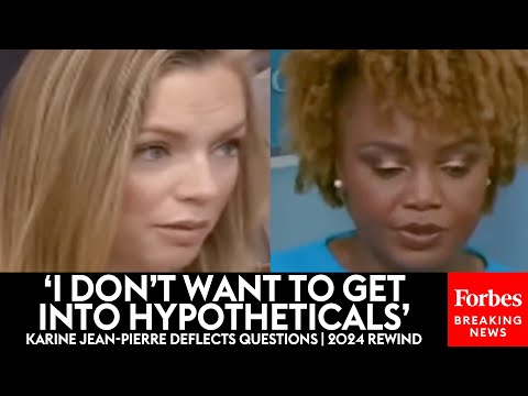 'I Can't Speak To That': Karine Jean-Pierre Ducks And Dodges Reporters' Questions | 2024 REWIND