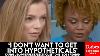 'I Can't Speak To That': Karine Jean-Pierre Ducks And Dodges Reporters' Questions | 2024 REWIND