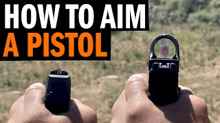 How To Aim A Pistol Using Iron Sights Or A Red Dot? screenshot 4