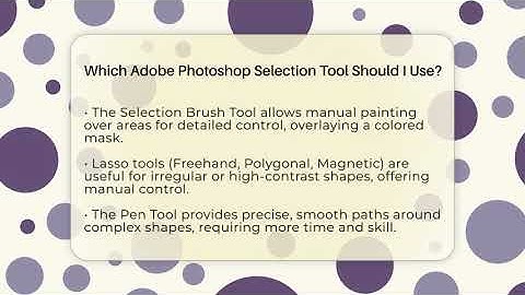 Which Adobe Photoshop Selection Tool Should I Use? - Design Tool Unlocked