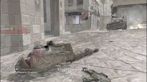 call of duty 4 modern warefare stupid hacker