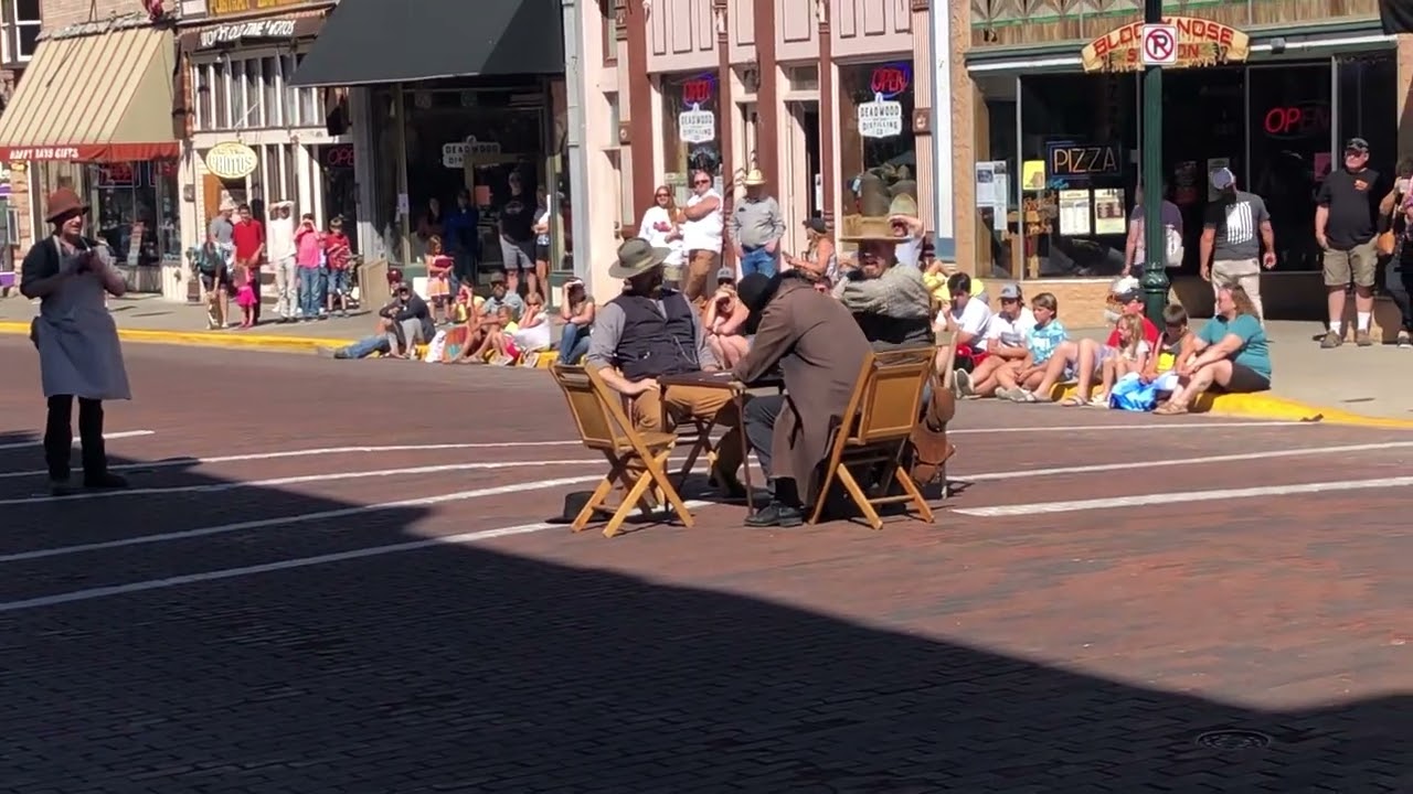 Re-enacted gun duel in Deadwood South Dakota
