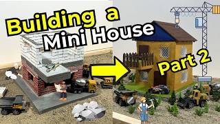 Building A Mini Brick House Part 2 Roof Framing, Plastering Exterior Finish