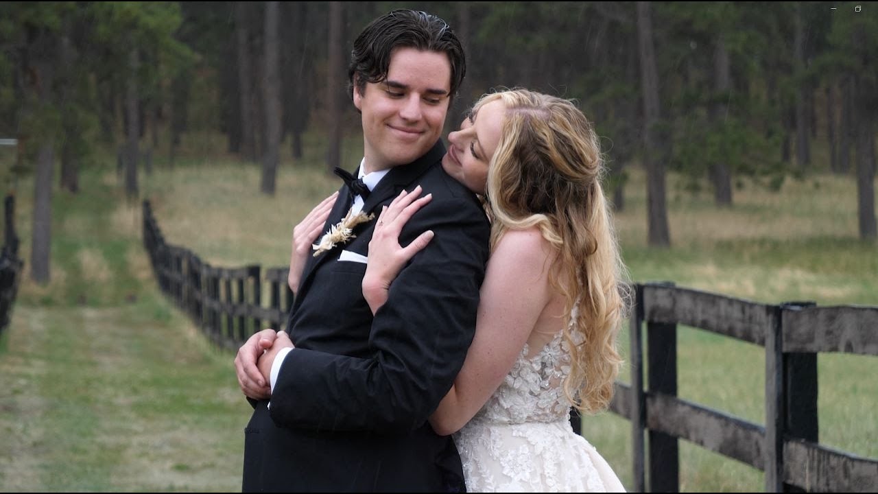 Brinkley and Jared at their intimate Colorado wedding