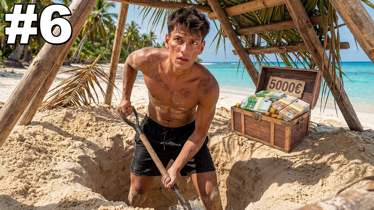 Costruisco un BUNKER e ci DORMO sulla mia Isola Deserta..