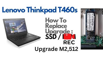 How To Replace Upgrade SSD M2 - Lenovo Thinkpad T460s Laptop Computer