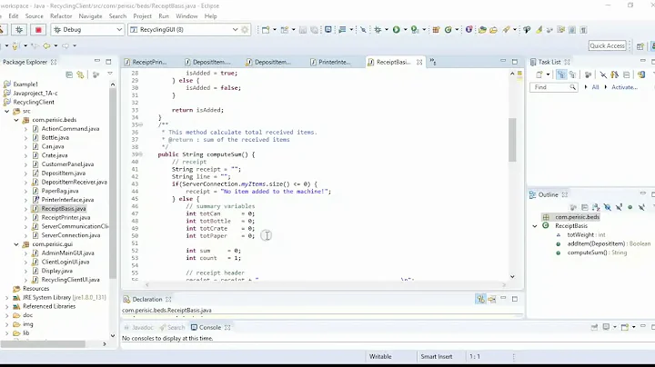 Client Code demonstration XML RPC and RMI