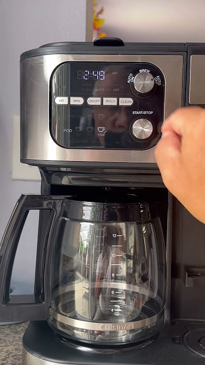 How to descale the Cuisinart 4 in 1 coffee machine.