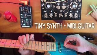 Tiny Synth Meets MIDI Guitar (MOSS-101 Jam)