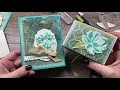 How to make a Floral Card with Gold Acetate and matching Gift Box