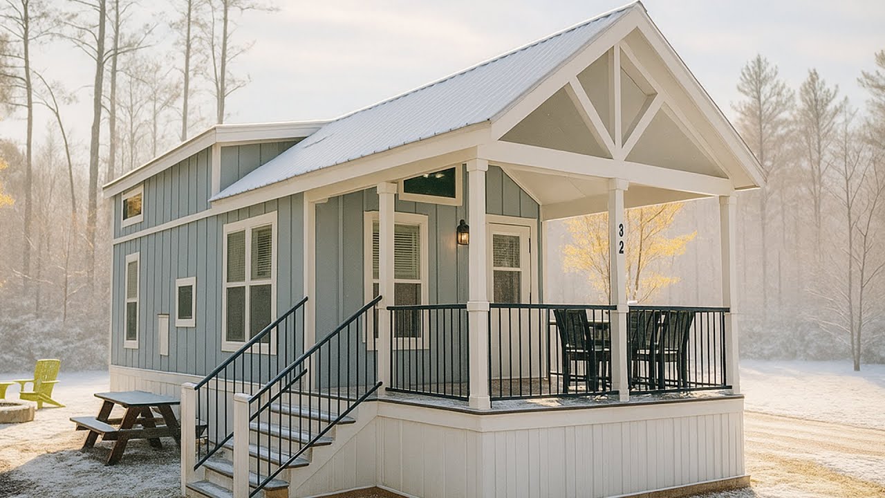 Incredibly Beautiful APS 4110L home Park Model RV - YouTube