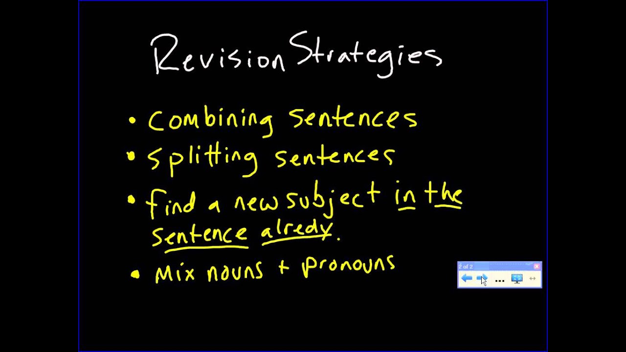 MUGS Rules Sentence Variety with Sentence Analysis Sheet YouTube
