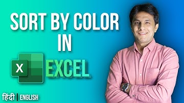 10.3 Sorting by Color in Excel tutorial for Beginner 2022 in Hindi by Pavan Lalwani (Dual Language)