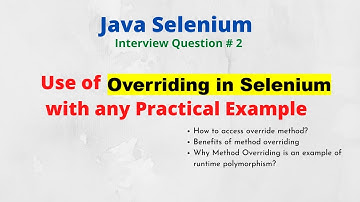 Java Selenium # 1 | Use of Overriding in Selenium with any Practical Example | NATASA Tech