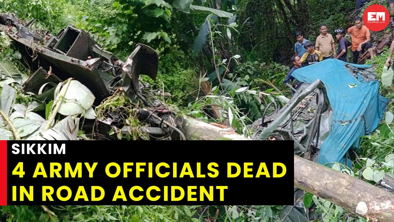 4 Indian Army officials die in road accident in Sikkim - YouTube