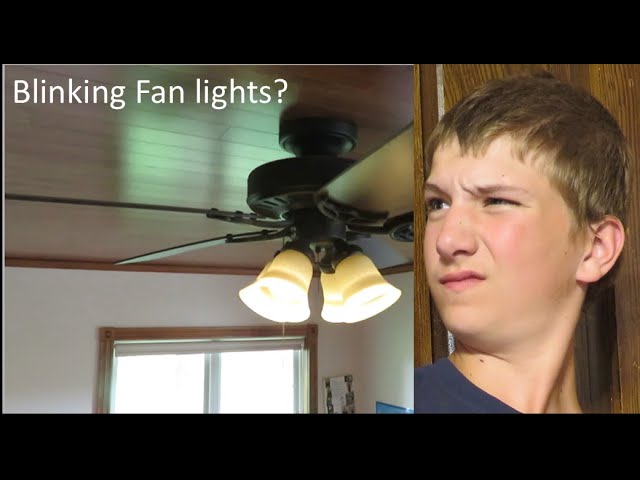 Blinking Ceiling Fan Light